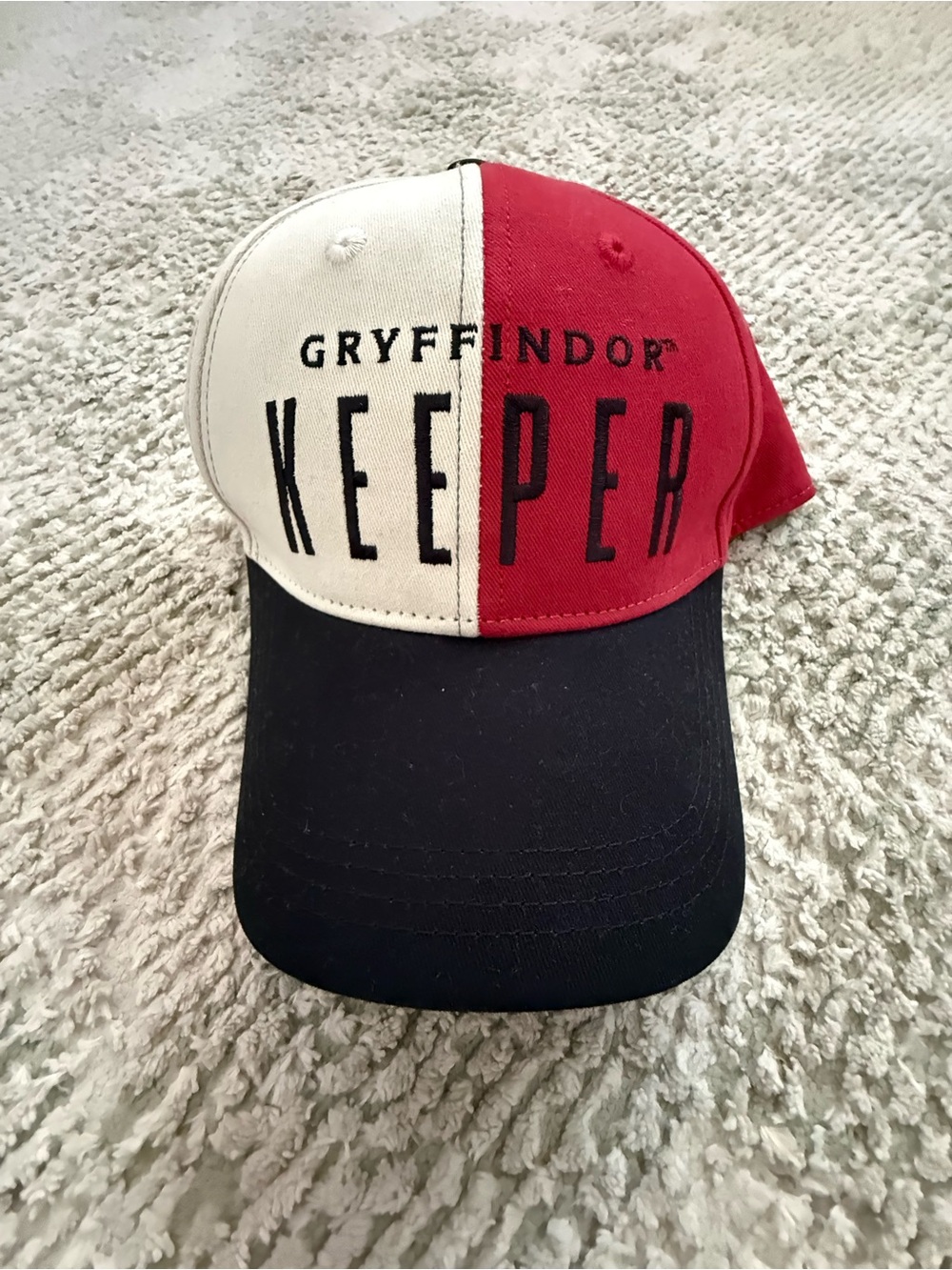 Gryffindor 'Keeper' Baseball Cap in Red, White & Black